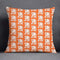 Coussin Malin 40x40cm Housse de coussin canapé décoratif | Cheval orange