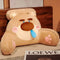 Coussin Malin 40cm Coussin de lecture de lit | Ours beige