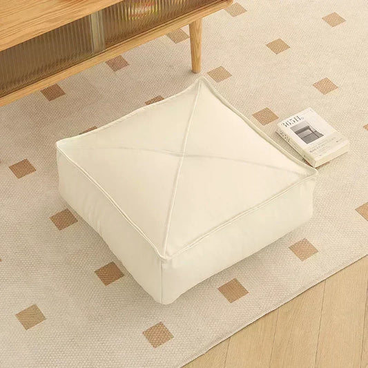 Coussin Malin Square-white / 40x40x15cm 1PC Floor Cushions Thick Small Sitting Pier Square/Round Pouf  Lazy Cushion Home Sofa Bay Window Decor Lattiatyynyt 바닥 쿠션