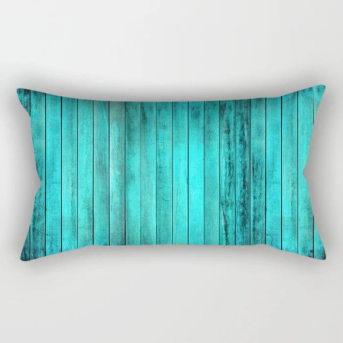 Coussin Malin 29 / 30X50CM-pillow cover 2023 New Teal Blue Geometric Lumbar Pillows Case 30X50CM Nordic Blue Cushion Pillow for Couch Sofa Throw Pillows Case Decor Home