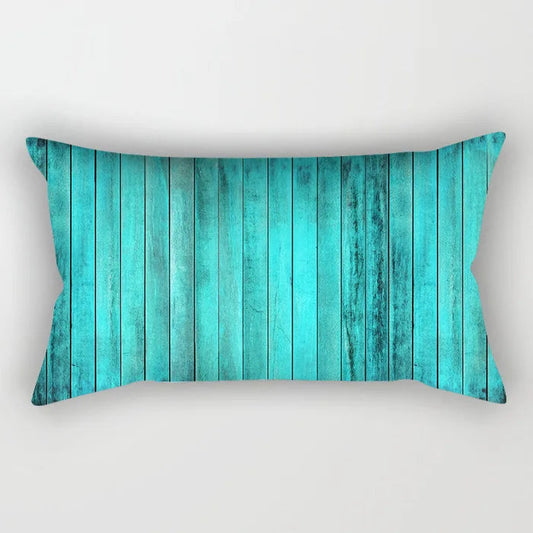Coussin Malin 29 / 30X50CM-pillow cover 2023 New Teal Blue Geometric Lumbar Pillows Case 30X50CM Nordic Blue Cushion Pillow for Couch Sofa Throw Pillows Case Decor Home