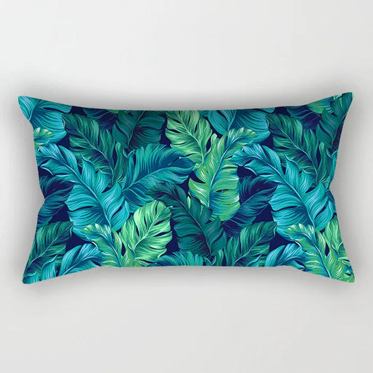 Coussin Malin 30 / 30X50CM-pillow cover 2023 New Teal Blue Geometric Lumbar Pillows Case 30X50CM Nordic Blue Cushion Pillow for Couch Sofa Throw Pillows Case Decor Home
