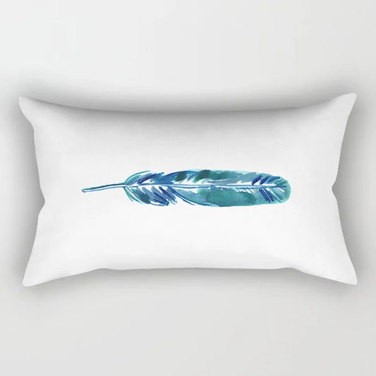 Coussin Malin 7 / 30X50CM-pillow cover 2023 New Teal Blue Geometric Lumbar Pillows Case 30X50CM Nordic Blue Cushion Pillow for Couch Sofa Throw Pillows Case Decor Home