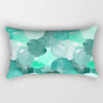 Housse de coussin canapé rectangulaire bleuté | Écaille - Vignette | Coussin Malin