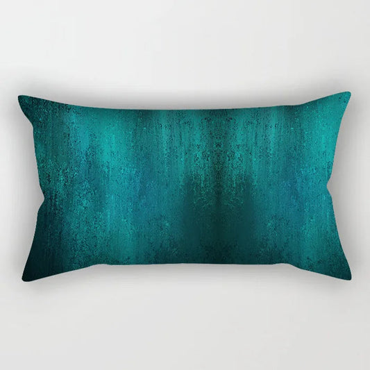 Coussin Malin 19 / 30X50CM-pillow cover 2023 New Teal Blue Geometric Lumbar Pillows Case 30X50CM Nordic Blue Cushion Pillow for Couch Sofa Throw Pillows Case Decor Home