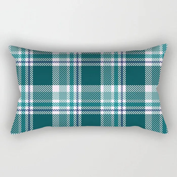 Coussin Malin 6 / 30X50CM-pillow cover 2023 New Teal Blue Geometric Lumbar Pillows Case 30X50CM Nordic Blue Cushion Pillow for Couch Sofa Throw Pillows Case Decor Home