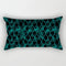 Coussin Malin 20 / 30X50CM-pillow cover 2023 New Teal Blue Geometric Lumbar Pillows Case 30X50CM Nordic Blue Cushion Pillow for Couch Sofa Throw Pillows Case Decor Home