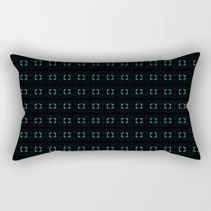 Coussin Malin 3 / 30X50CM-pillow cover 2023 New Teal Blue Geometric Lumbar Pillows Case 30X50CM Nordic Blue Cushion Pillow for Couch Sofa Throw Pillows Case Decor Home