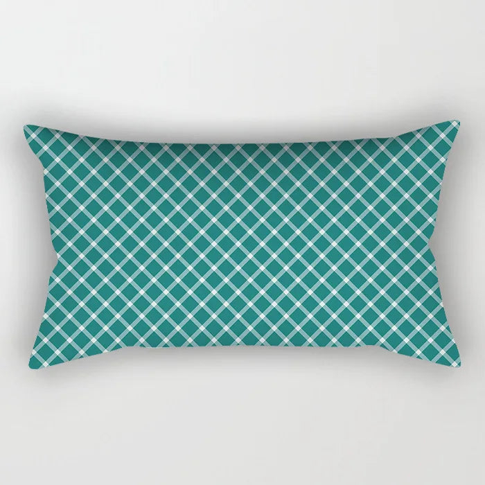 Coussin Malin 1 / 30X50CM-pillow cover 2023 New Teal Blue Geometric Lumbar Pillows Case 30X50CM Nordic Blue Cushion Pillow for Couch Sofa Throw Pillows Case Decor Home