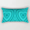 Coussin Malin 17 / 30X50CM-pillow cover 2023 New Teal Blue Geometric Lumbar Pillows Case 30X50CM Nordic Blue Cushion Pillow for Couch Sofa Throw Pillows Case Decor Home