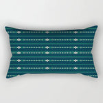 Housse de coussin canapé rectangulaire bleuté | Bandes décoratives - Vignette | Coussin Malin