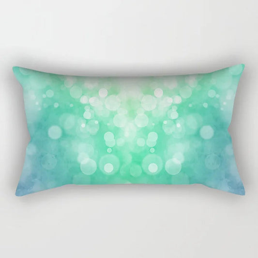 Coussin Malin 22 / 30X50CM-pillow cover 2023 New Teal Blue Geometric Lumbar Pillows Case 30X50CM Nordic Blue Cushion Pillow for Couch Sofa Throw Pillows Case Decor Home