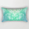 Coussin Malin 22 / 30X50CM-pillow cover 2023 New Teal Blue Geometric Lumbar Pillows Case 30X50CM Nordic Blue Cushion Pillow for Couch Sofa Throw Pillows Case Decor Home