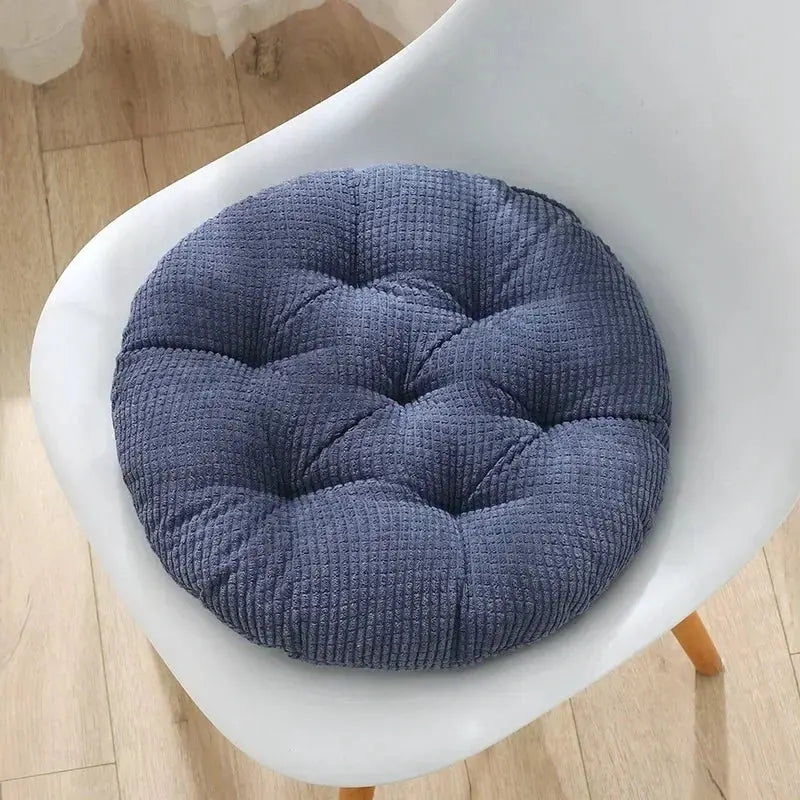 Coussin Malin Bleu / 30cm Coussin de chaise rond