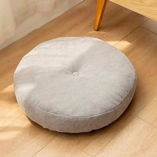 Coussin Malin Gris / 42cm Coussin pouf rond multifonction