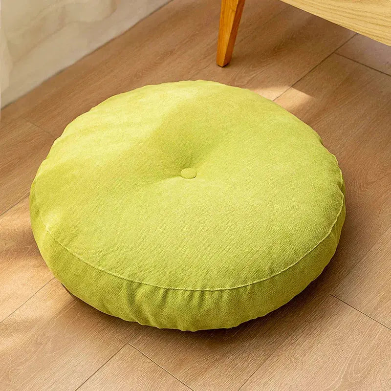Coussin Malin Vert / 42cm Coussin pouf rond multifonction