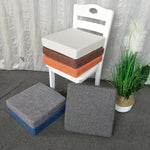 Coussin pour chaise déhoussable carré | Gris foncé - Vignette | Coussin Malin