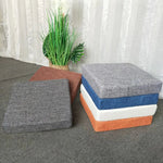 Coussin pour chaise déhoussable carré | Gris foncé - Vignette | Coussin Malin