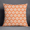 Coussin Malin 40x40cm Housse de coussin canapé décoratif | Motifs orange