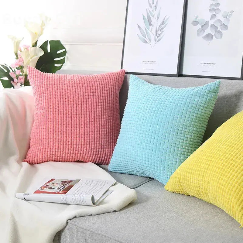 Coussin Malin Housse de coussin canapé en peluche avec house | Couleurs claires
