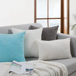 Housse de coussin canapé en peluche | Couleurs claires - Vignette | Coussin Malin