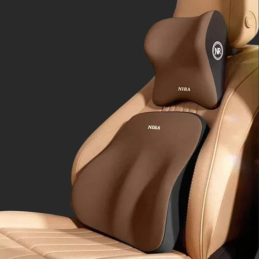 New Car Lumbar Support Pillow Memory FoamAuto Neck Pillow Waist Support Removable Washable Backrest Universal Vehicle Cushion (Copie) Coussin Malin
