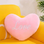 Coussin décoratif Love | Cœur rose clair - Vignette | Coussin Malin
