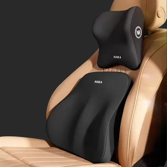 New Car Lumbar Support Pillow Memory FoamAuto Neck Pillow Waist Support Removable Washable Backrest Universal Vehicle Cushion (Copie) Coussin Malin