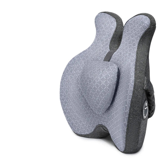 Coussin Malin Coussin à mémoire de forme Coussin à mémoire de forme dorsal pour chaise | Dossier gris
