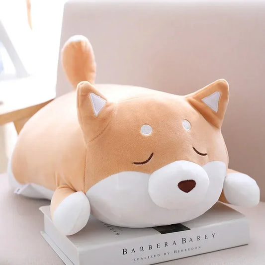 Coussin Malin Coussin animaux 38cm Gros coussin original | Shiba triste