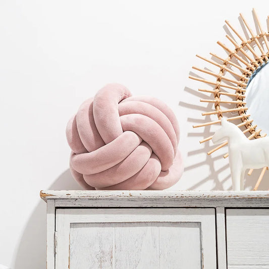 Coussin Malin Rose / 22cm Coussin boule | Couleurs claires