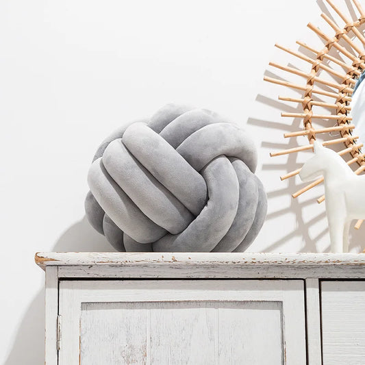 Coussin Malin Gris / 22cm Coussin boule | Couleurs claires