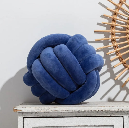 Coussin Malin Bleu / 22cm Coussin boule | Couleurs foncées