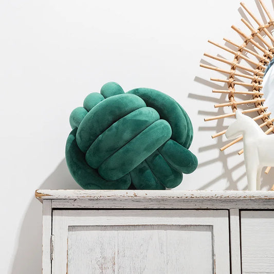 Coussin Malin Vert / 22cm Coussin boule | Couleurs foncées