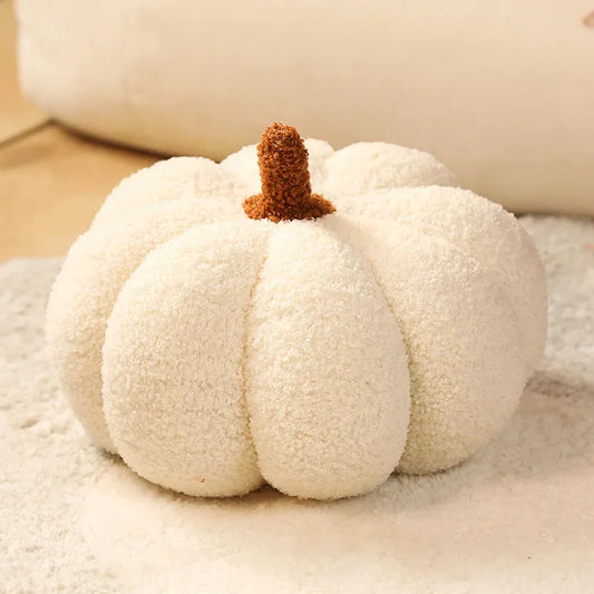 Coussin Malin Blanc / 20x20cm Coussin canapé décoratif | Citrouille