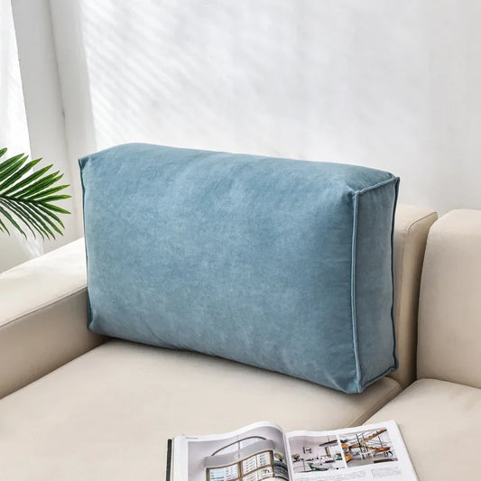 Coussin Malin Coussin canapé 60cm Gros coussin canapé rectangulaire bleu