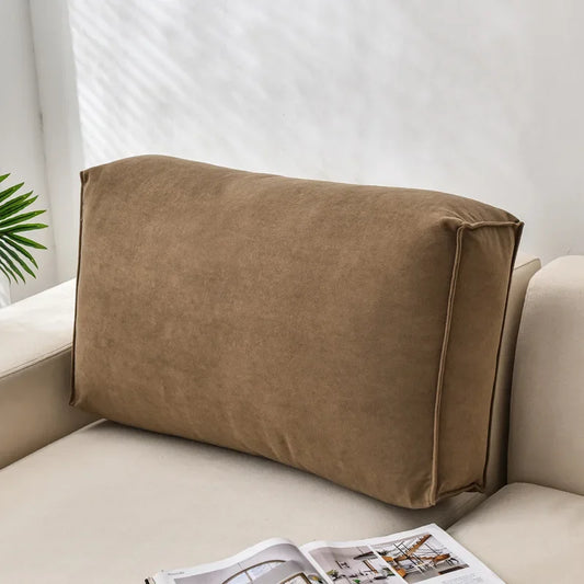 Coussin Malin Coussin canapé 60cm Gros coussin canapé rectangulaire marron