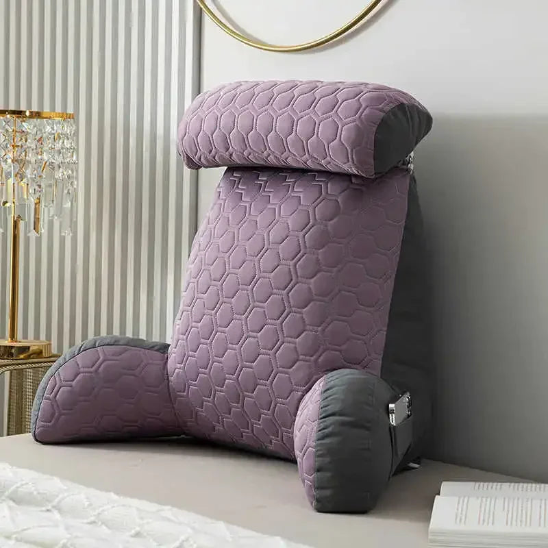 Coussin Malin Violet Coussin de lecture de lit 75x58cm