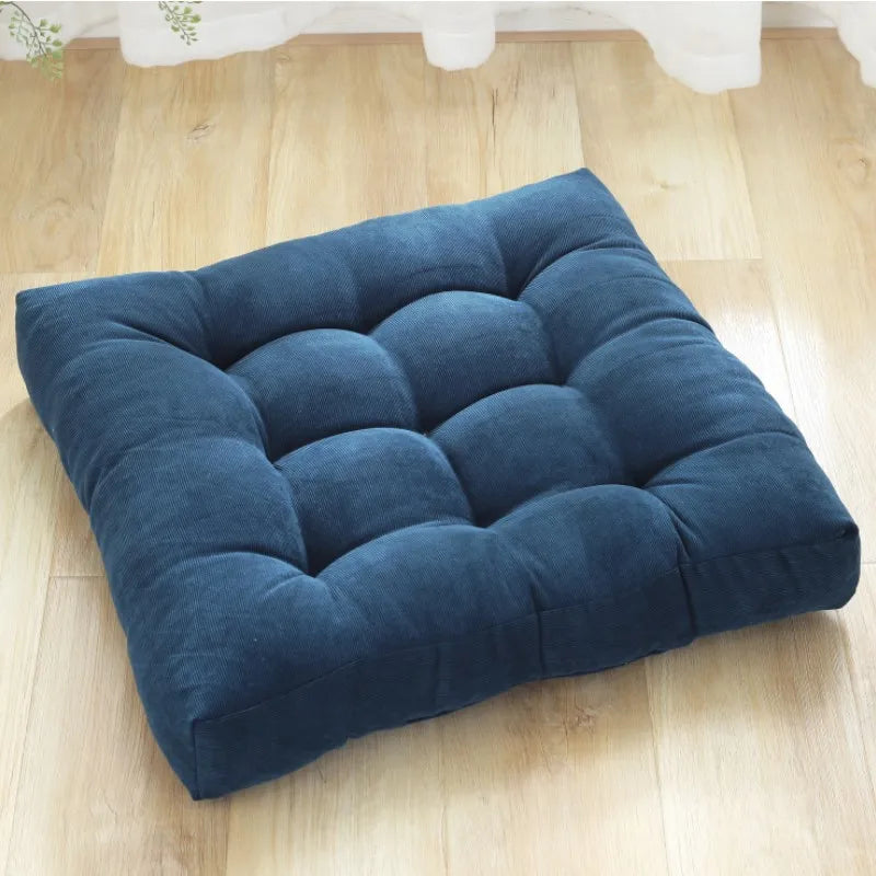 Coussin Malin Bleu Coussin de sol carré 45x45cm