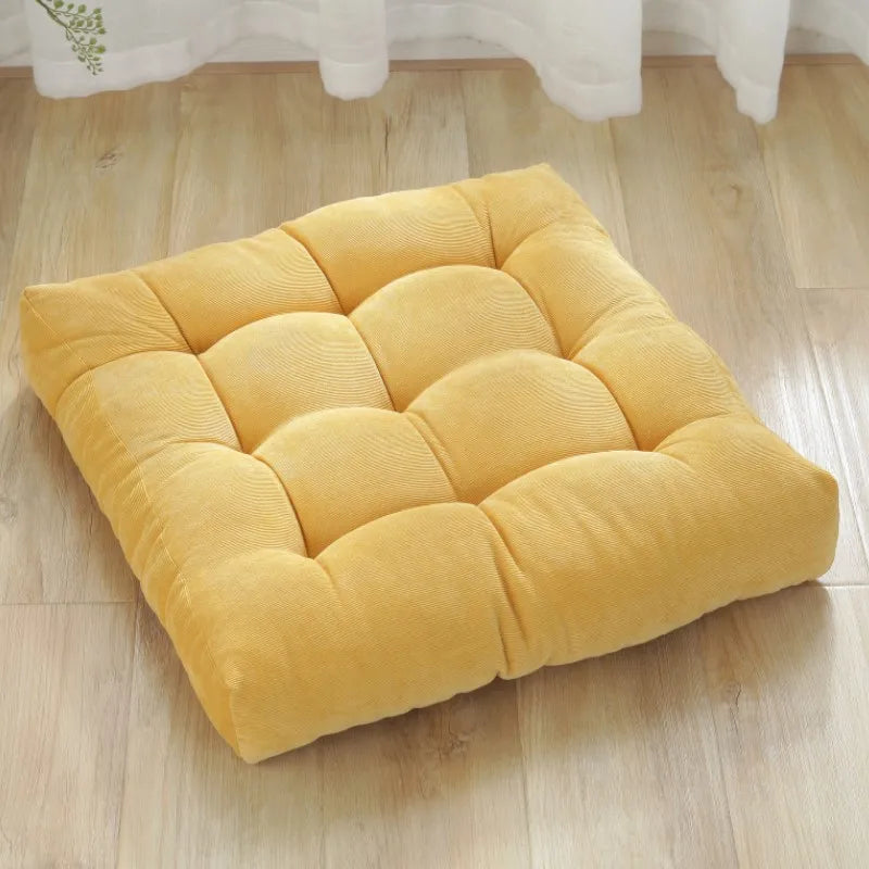 Coussin Malin Jaune Coussin de sol carré 45x45cm