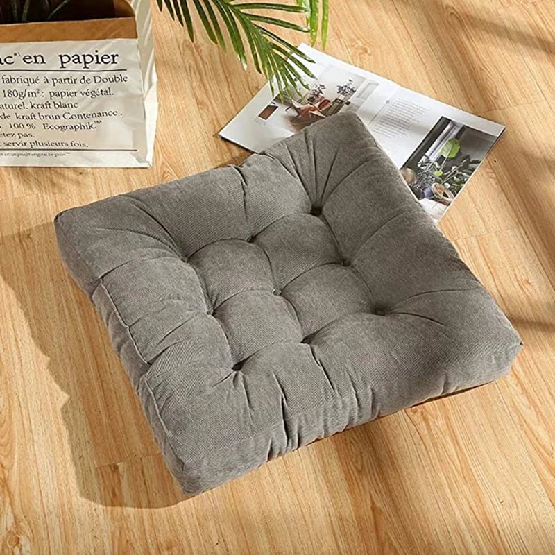 Coussin Malin Gris Coussin de sol carré 45x45cm