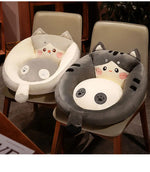 Coussin de sol pour enfant en peluche | Chat - Vignette | Coussin Malin