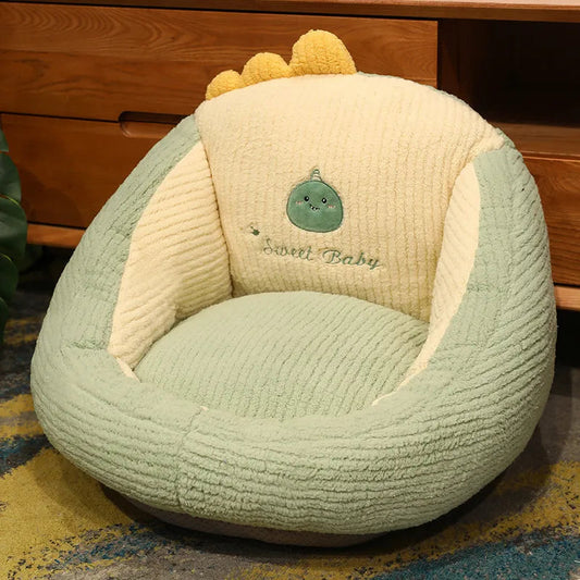 Coussin Malin Coussin de sol enfant 50x30cm Coussin de sol pour enfant en peluche | Dinosaure