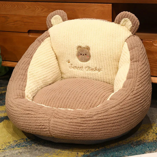 Coussin Malin Coussin de sol enfant 50x30cm Coussin de sol pour enfant en peluche | Ours
