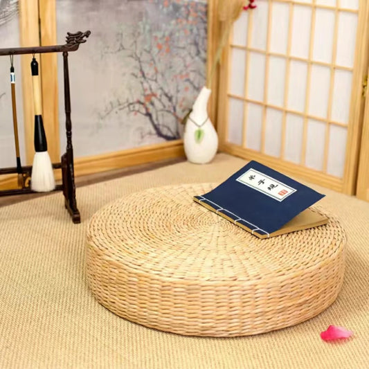 Coussin Malin Coussin de sol japonais en paille 40x40cm