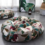 Coussin de sol rond à fleur 55x55cm - Vignette | Coussin Malin