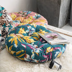 Coussin de sol rond à fleur 55x55cm - Vignette | Coussin Malin