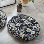 Coussin de sol rond à fleur 55x55cm - Vignette | Coussin Malin