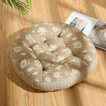 Coussin de sol rond à fleur 55x55cm - Vignette | Coussin Malin