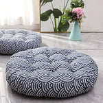 Coussin de sol rond à motifs 55x55cm - Vignette | Coussin Malin